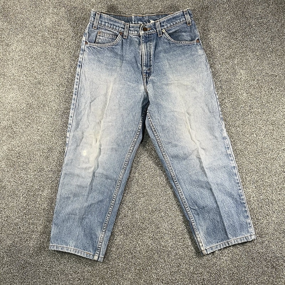 Levis Orange Tab Jeans Mens 30x30 Light Wash Relaxed Straight Leg Denim